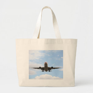 Passagiersvliegtuig Grote Tote Bag