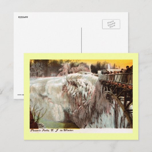 Passaic Herfst in Winter, Paterson, NJ  Briefkaart (Voorkant / Achterkant)