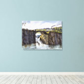 Passaic Herfsten in New Jersey, fijn kunstschilder Canvas Afdruk (Insitu (Houten vloer))