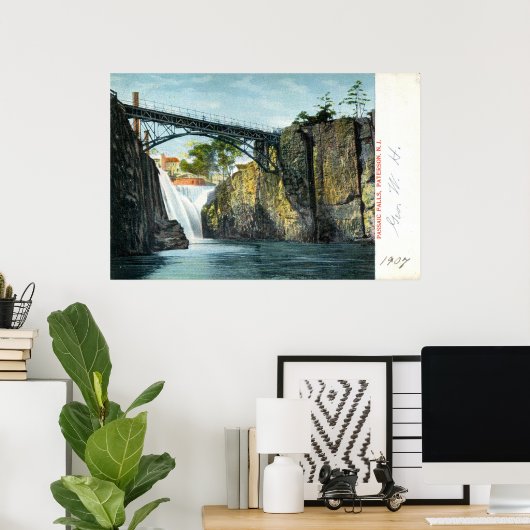 Passaic Herfsten, Paterson NJ 1907 Poster (Thuiskantoor)