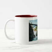 Passaic Herfsten, Paterson NJ 1907  Tweekleurige Koffiemok (Links)