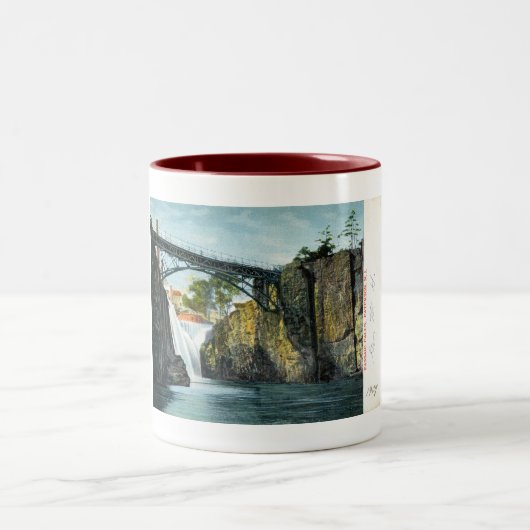 Passaic Herfsten, Paterson NJ 1907  Tweekleurige Koffiemok (Center)