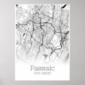 Passaic Map - New Jersey - City Map Poster (Voorkant)