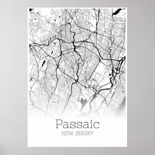 Passaic Map - New Jersey - City Map Poster
