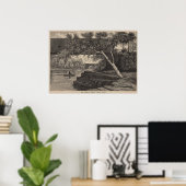 Passaic River, Little Herfst NJ, Poster (Thuiskantoor)