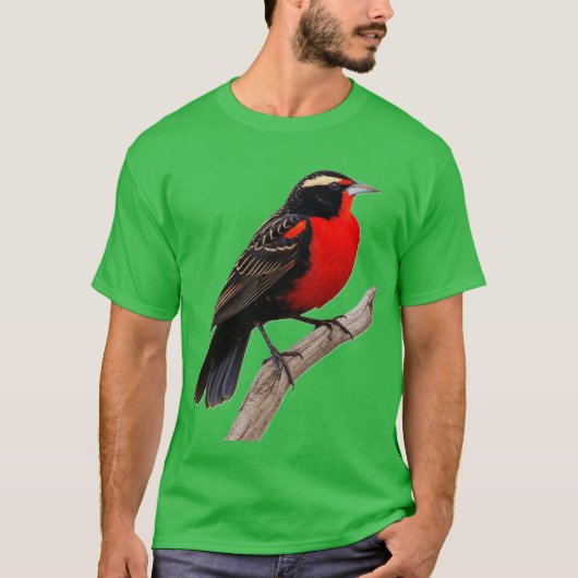 Pássaro peito-vermelho-grande (Sturnella defilipp) T-shirt (Voorkant)