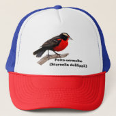 Pássaro peito-vermelho-grande (Sturnella defilipp) Trucker Pet (Voorkant)