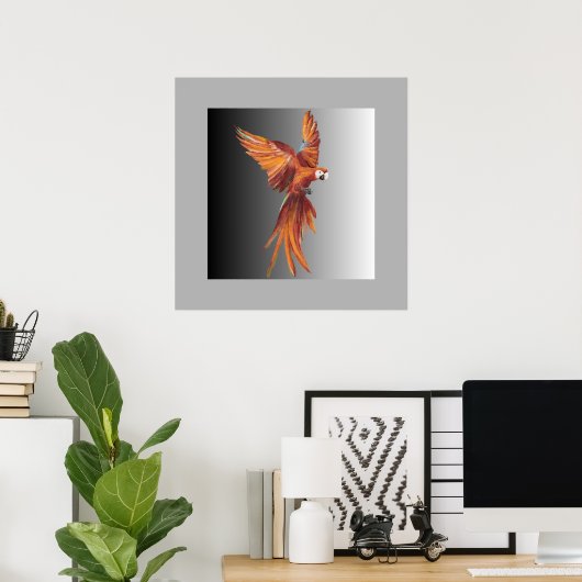 Pássaro Vermelho Poster (Thuiskantoor)