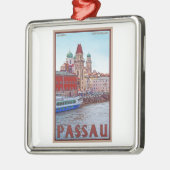 Passau - Donau Waterfront Metalen Ornament (Links)