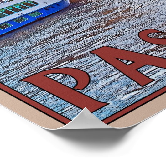 Passau - Donau Waterfront Poster (Hoek)