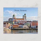 Passau, Duitse cityscape-foto Briefkaart (Achterkant)