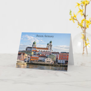 Passau, Duitse cityscape-foto Kaart