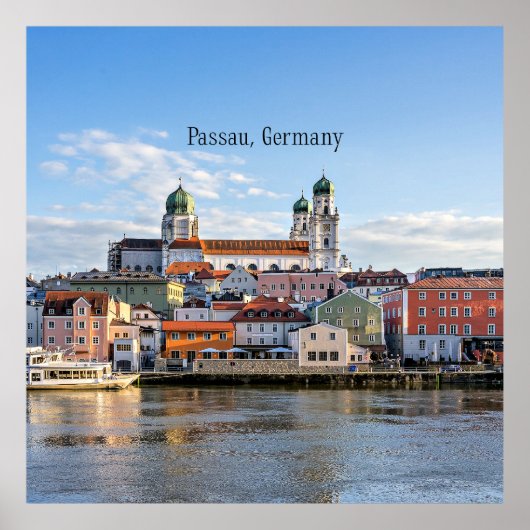 Passau, Duitsland landschap Poster (Voorkant)