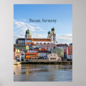 Passau, Duitsland stadsgezicht foto Poster (Voorkant)
