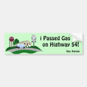 Passed Gas on Hiway 54 Bumpersticker (Voorkant)