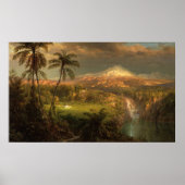 Passeerdouche in de Tropic Frederic Edwin Church Poster (Voorkant)