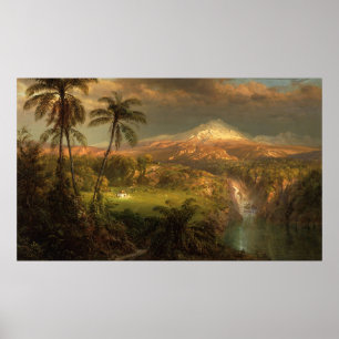 Passeerdouche in de Tropic Frederic Edwin Church Poster