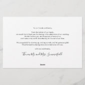 Passen getrouwd 3 Foto bruiloft Hartelijk dank Briefpapier (Achterkant)