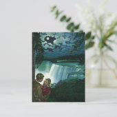  Passen getrouwd bij Niagara Herfsten, sparen de D Aankondigingskaart (Staand voorkant)