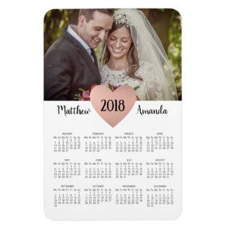 Passen getrouwd bruiloft gunst 2019 Kalender Foto Magneet