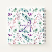 Passen getrouwd BUCKET LIJST  Botanische Bloemen Notitieboek (Achterkant)