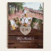 Passen getrouwd BUCKET LIST Foto Rustic Paars Flor