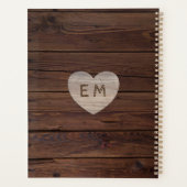 Passen getrouwd BUCKET LIST Foto Rustic Paars Flor Planner (Achterkant)