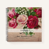 Passen getrouwd BUCKET LIST Keepomwille  Rozen Notitieboek (Voorkant)