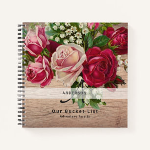 Passen getrouwd BUCKET LIST Keepomwille  Rozen Notitieboek