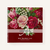Passen getrouwd BUCKET LIST Keepomwille Rozen Notitieboek (Voorkant)