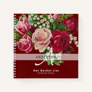 Passen getrouwd BUCKET LIST Keepomwille  Rozen Notitieboek