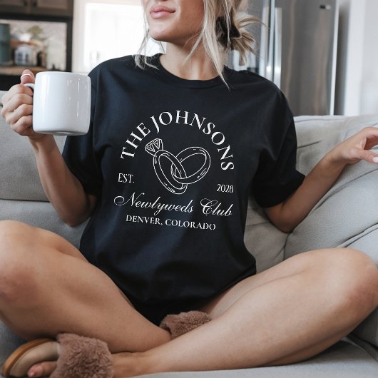 Passen getrouwd Club Custom Honeymoon Shirten voor T-shirt