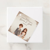 Passen getrouwd dank u huwelijksgunsten bedankjes labels (In situ)