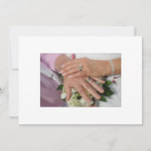 Passen getrouwd DIE HANDEN/RINGINVITATIE BEZITTEN Kaart (Voorkant)