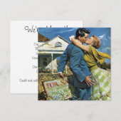  Passen getrouwd Eerste Huis, adreswijziging Aankondiging (Voorkant / Achterkant)