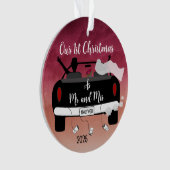 Passen getrouwd eerste kerst ornament (voorkant)