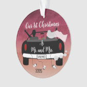 Passen getrouwd eerste kerst ornament (voorkant)