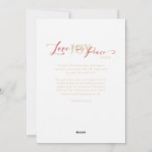 Passen getrouwd Eerste Kerstmis Modern Ovaal Lijst Feestdagenkaart (Achterkant)