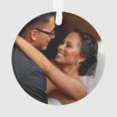 Passen getrouwd Eerste Kerstmis Tartan | Holiday-f Ornament (achterkant)