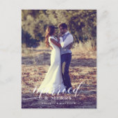 Passen getrouwd Eerste Kerstmis Volledige Bleed Fo Briefkaart (Voorkant)