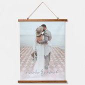Passen getrouwd Foto herinneren dit moment bruilof Hangend Wandkleed (Voorkant)