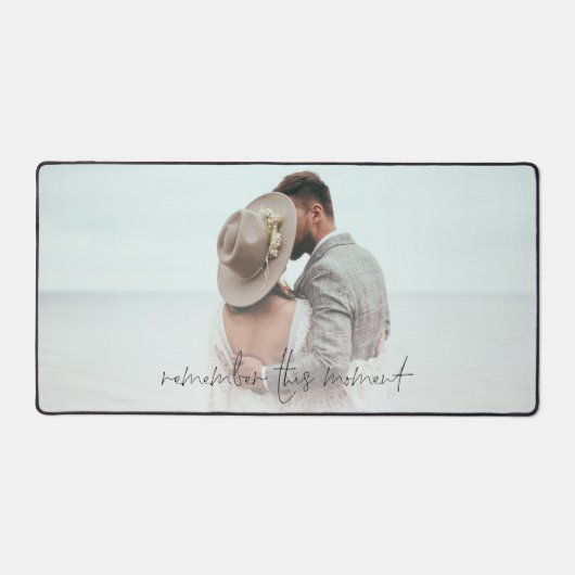 Passen getrouwd foto overlay Onthoud dit moment Bureaumat (Voorkant)
