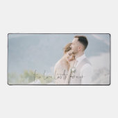 Passen getrouwd foto overlay ware liefde duurt voo bureaumat (Voorkant)