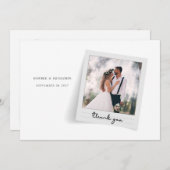 Passen getrouwd Fotoscript bruiloft Bedankkaart (Voorkant / Achterkant)