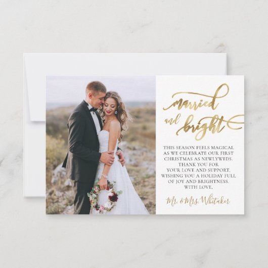 Passen getrouwd Getrouwd en Bright Photo kerst Kaa (Achterkant)