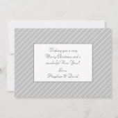 Passen getrouwd getrouwd & zo vrolijk eerste kerst feestdagenkaart (Achterkant)