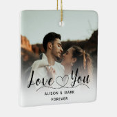 Passen getrouwd houden van je keramisch ornament (Rechts)