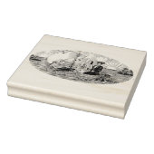 Passen getrouwd in Swan Boat  Rubber Art Stamp Rubberstempel (Stempel)