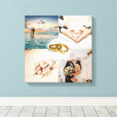 Passen getrouwd Jubileum voor paardenweddenschap F Canvas Afdruk (Insitu (Houten vloer))