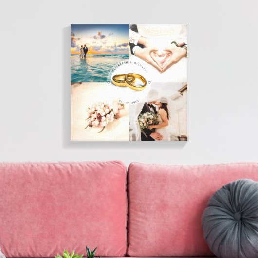 Passen getrouwd Jubileum voor paardenweddenschap F Canvas Afdruk (Insitu (Woonkamer))